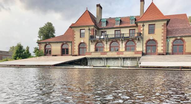 Weld Boathouse on the Charles River, Cambridge, MA