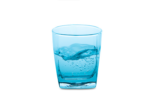 Fresh Pure Clean water for good health. Health And Diet Concept. Lifestyle Healthcare And Beauty.on white background