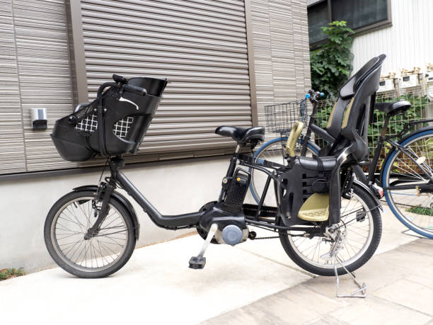 istock Electrically assisted bicycle with child seat 1941605356