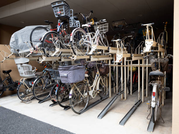 istock Apartment bicycle parking lot 1941605589