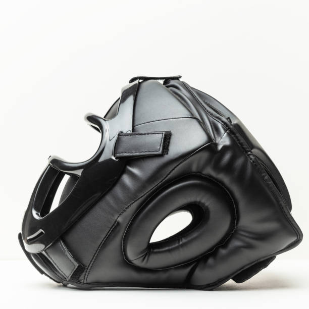 istock Martial arts protective sparring helmet head gear isolated white background 1941621077