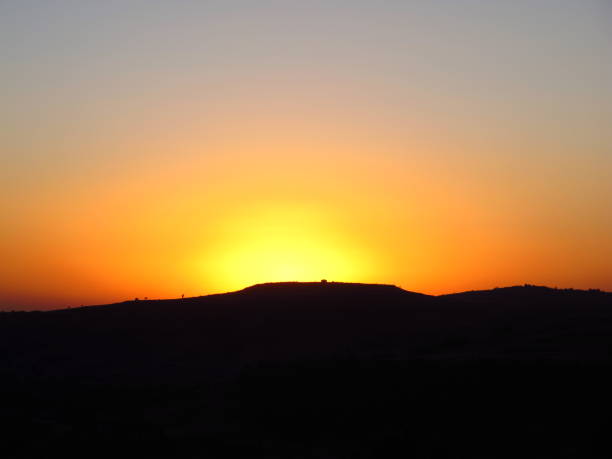 The sunset in Gondor city, Ethiopia