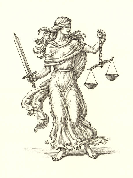 justice. - gerechtigkeit stock-grafiken, -clipart, -cartoons und -symbole