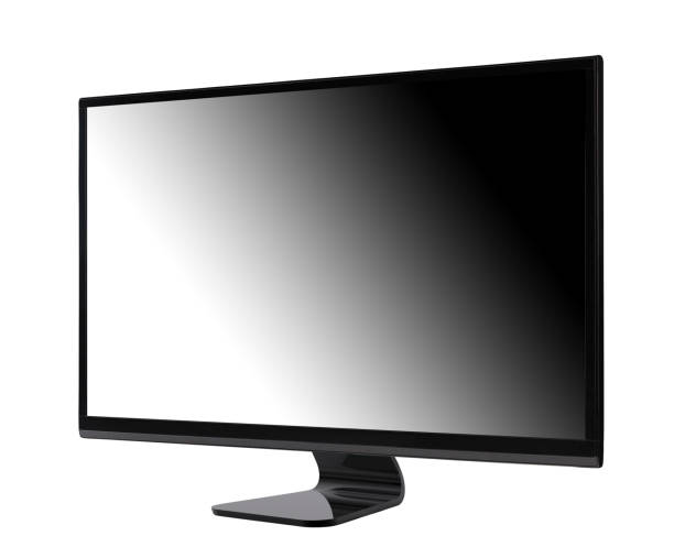 computer monitor, wide screen - television flat screen high definition television liquid crystal display 뉴스 사진 이미지