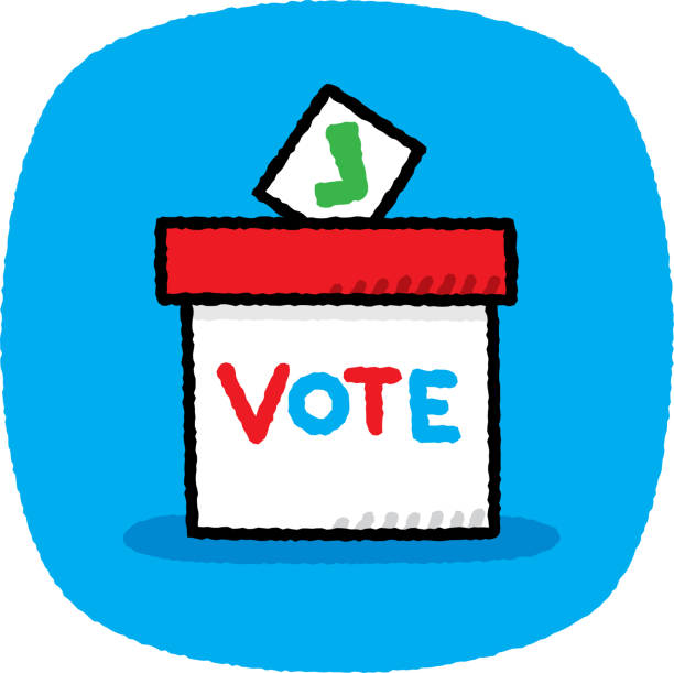 落書き 7 に投票する - voting doodle republican party democratic party点のイラスト素材／クリップアート素材／マンガ素材／アイコン素材