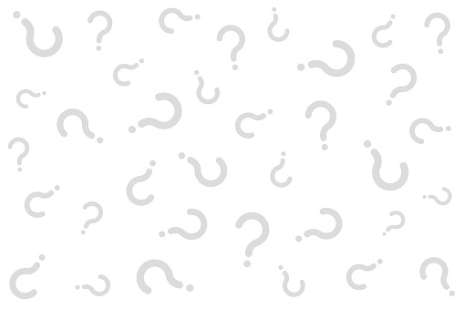 Question mark random pattern background (gray and white)