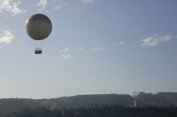 11/06/2023, Georgia Tbilisi Georgia, Tbilisi rope mechanical balloon, balloon operation managed by the park