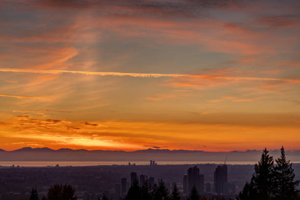 istock sunset glow view from Burnaby Mountain, British Columbia, Canada 1941719143