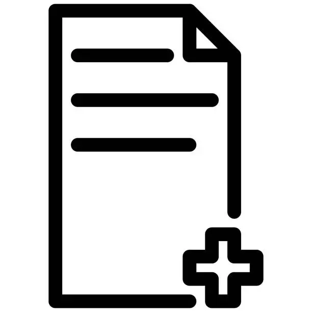 Vector illustration of new document icon