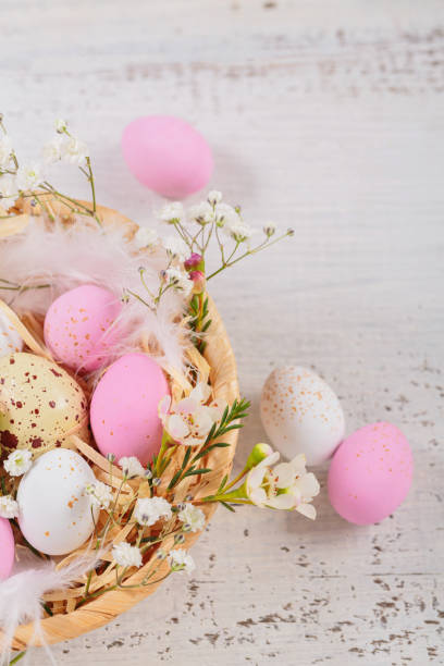 istock Easter candy chocolate eggs and almond sweets 1941818827