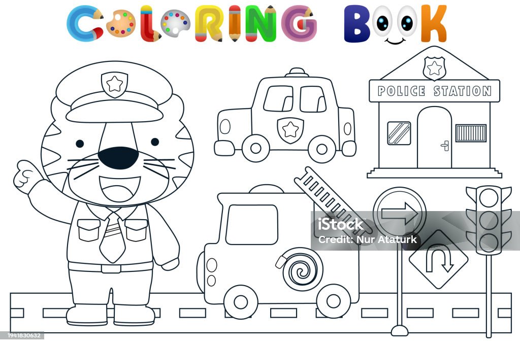 Vector Coloring Book With Stock Illustration - Download Image Now