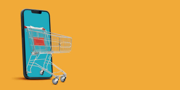 istock Online shopping and delivery banner 1941839393