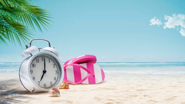 istock Alarm clock at the beach 1941858478
