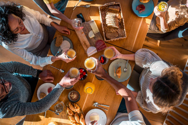 istock Diverse Family Enjoying Breakfast Together 1941872175