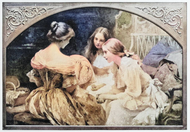 istock Antique photo of paintings: Tambour-frame 1941881696
