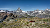 Matterhorn Gornergrat Bahn Railway Train Zermatt Railway Swiss Alps Panorama