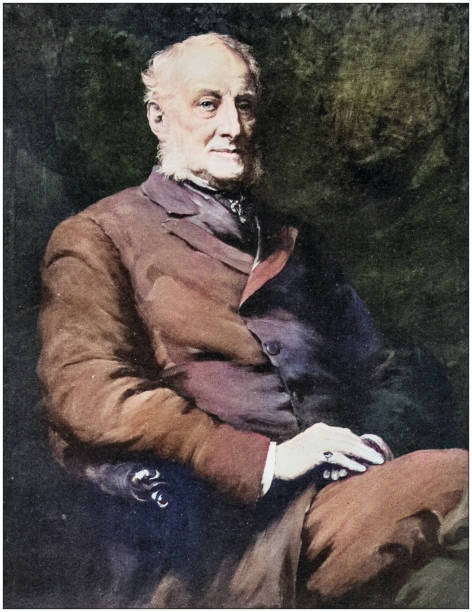 istock Antique photo of paintings: Man 1941917858