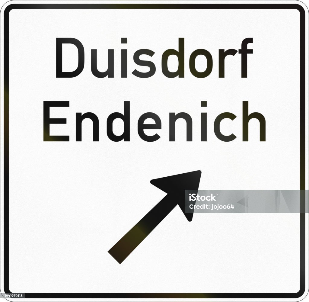Exit Sign In Germany German Information Road Sign Exit Of Nonhighway Road Stock Illustration ...