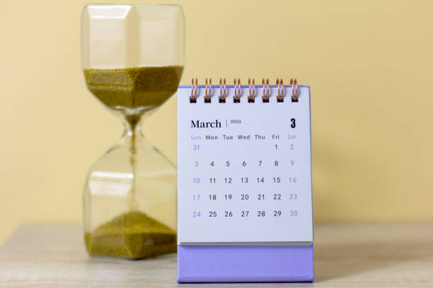 istock Calendar for March 2024. Desk calendar for planning. 1941999039
