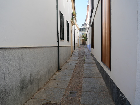 Small path between homes