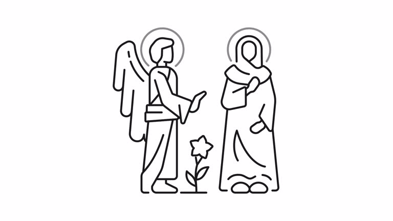 Annunciation line animation