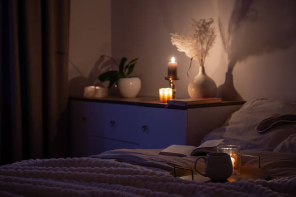 istock cup of tea in bedroom at night 1942083661