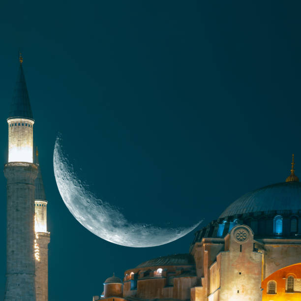 istock Hagia Sophia or Ayasofya Mosque with crescent moon 1942091480