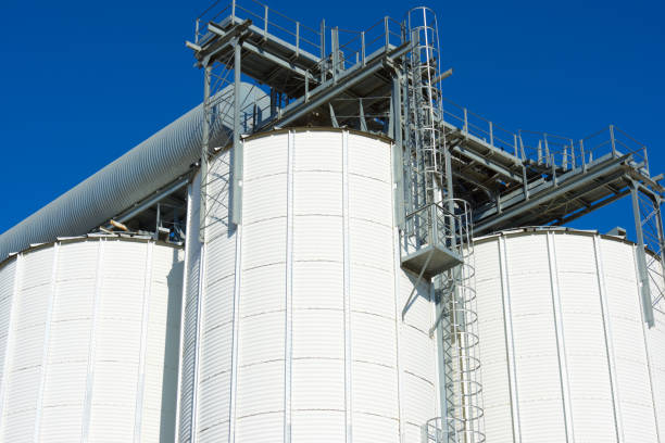 istock Metal tanks in a farm 1942146521