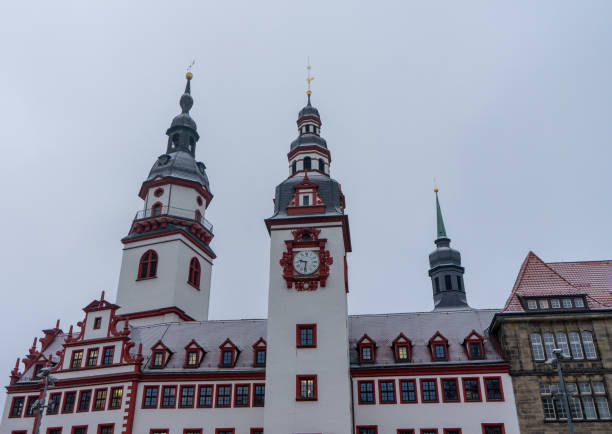 old town hall in chemnitz, east germany