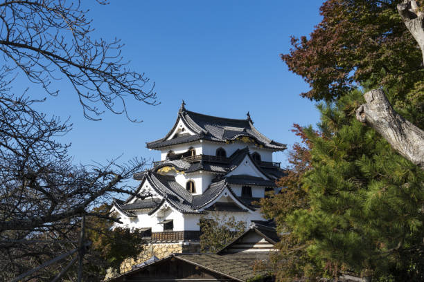 Hikone, Shiga, Japan - Nov 21 2023 : Hikone Castle is one of only Twelve Castles in Japan with its Original Tenshu