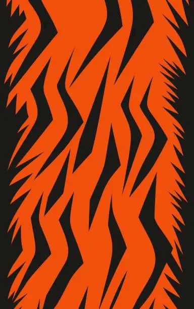 Vector illustration of Abstract animal print seamless pattern. Abstract print animal seamless pattern. Seamless pattern. Abstract seamless background look like skin of tiger. Flat Vector Illustration. Vector EPS10.