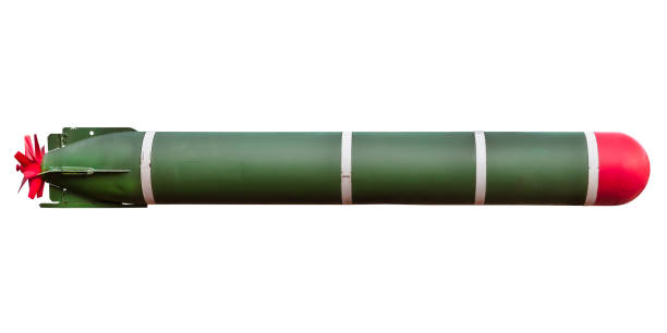 istock Vintage submarine torpedo 1942184601