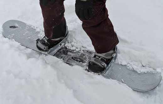 Snowboard bindings for safe riding from above