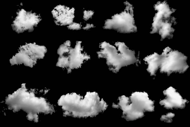 istock Group of clouds white fluffy for design 1942332410