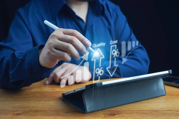istock Cost and quality control, Control Quality and cost optimization for products or services to improve customer satisfaction,enhance company performance. Successful corporate strategy, quality control. 1942363936