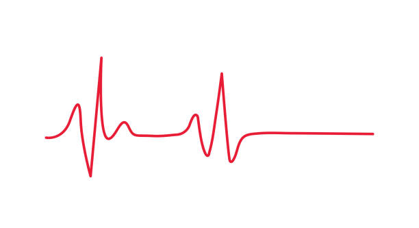 istock Red heartbeat line icon on white background. Pulse Rate Monitor. Vector illustration. 1942371011