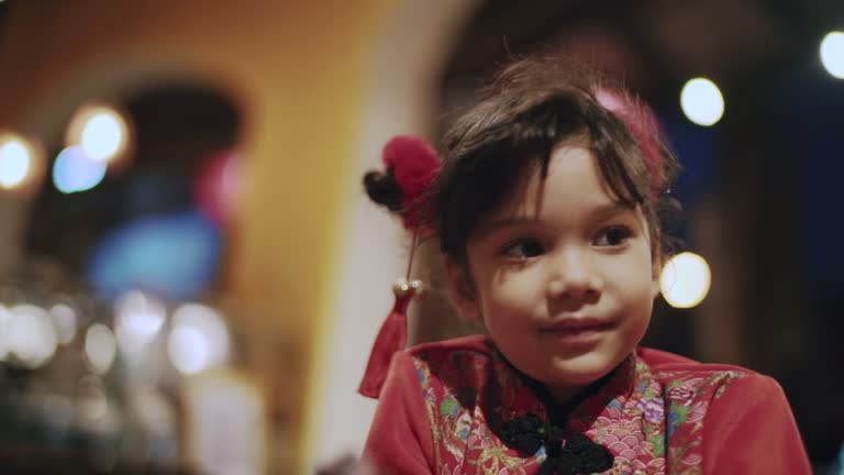 Chinese style dress , A girl in chinatown