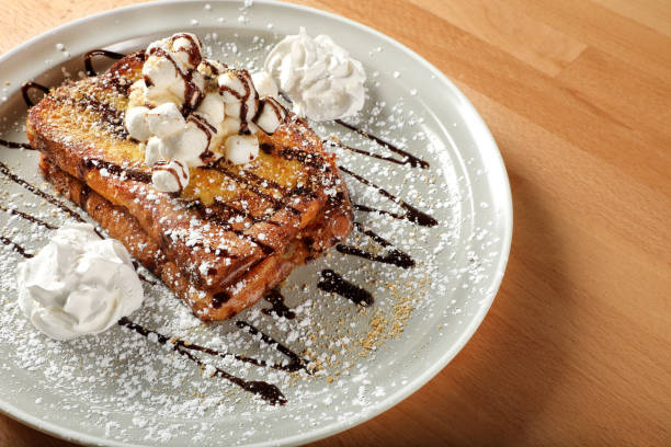 istock French toast with marshmallow in ceramic plate 1942463878