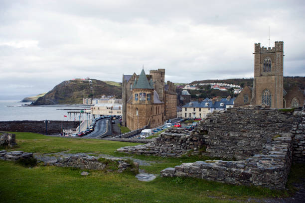 Aberystwyth, Castle, Church, University College,  Architecture Wales UK