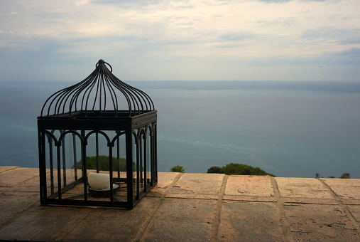 overlooking the sea from Taormina