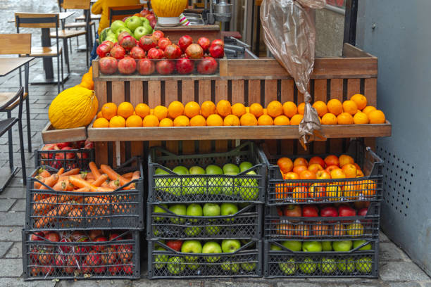 istock Fresh Fruits Street Stand 1942737297