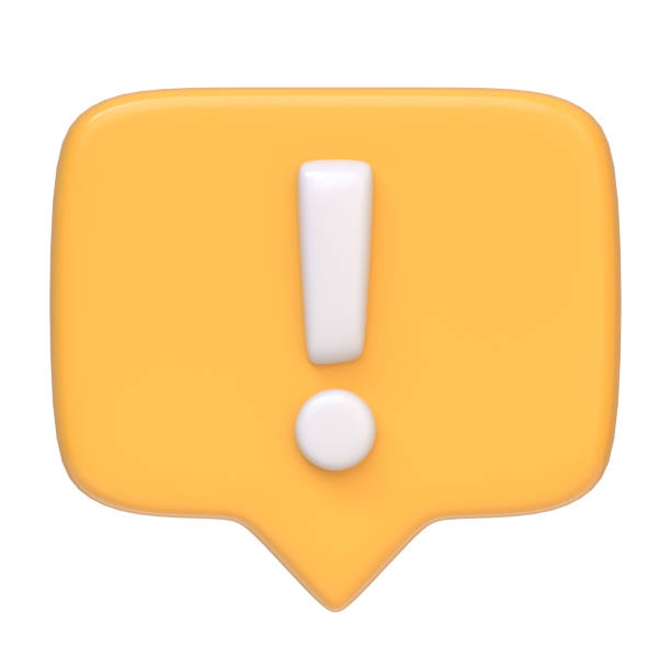 istock Yellow danger attention bell or red emergency notifications alert isolated on white background 1942765356