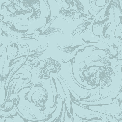 Historical floral pattern background design