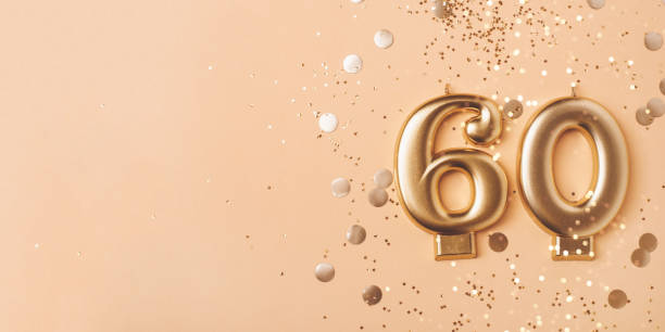 istock 60 years celebration. Greeting banner. 1942785570