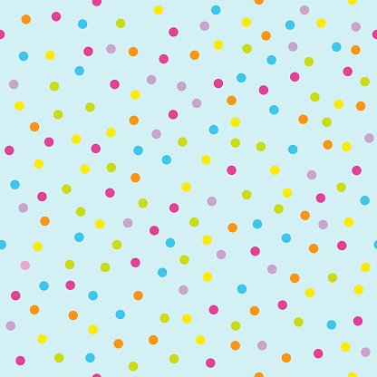 Celebration Colorful Confetti, Seamless pattern