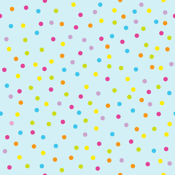 Celebration Colorful Confetti, Seamless pattern vector art illustration