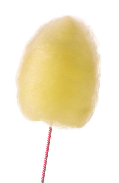 istock One sweet yellow cotton candy isolated on white 1942802531
