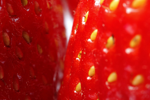 Tasty fresh ripe strawberries as background, macro view. Fresh berries