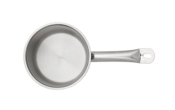 istock One steel saucepan isolated on white, top view 1942813061