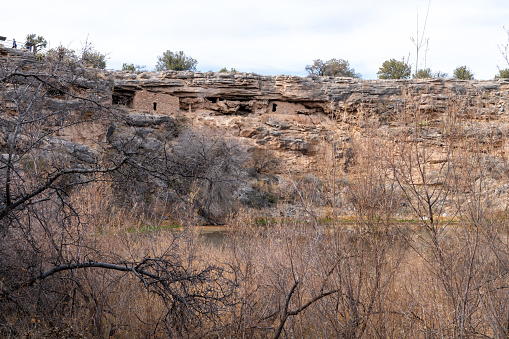 Cliff dwellings at Montezumas Well near Rimrock, Arizona